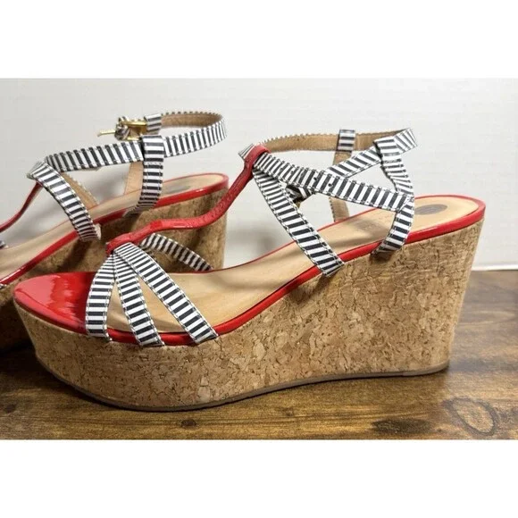 Kate Spade Tropez Wedge Heel Sandals Size 10M - Picture 7 of 12